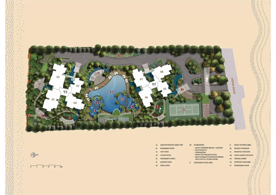 Site plan of The Meyerise in Singapore