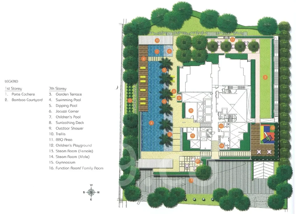 Site plan of Ruby Plaza in Singapore