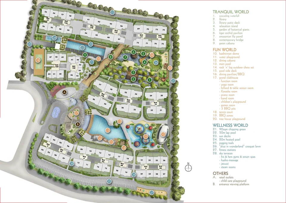 Site plan of The Minton in Singapore
