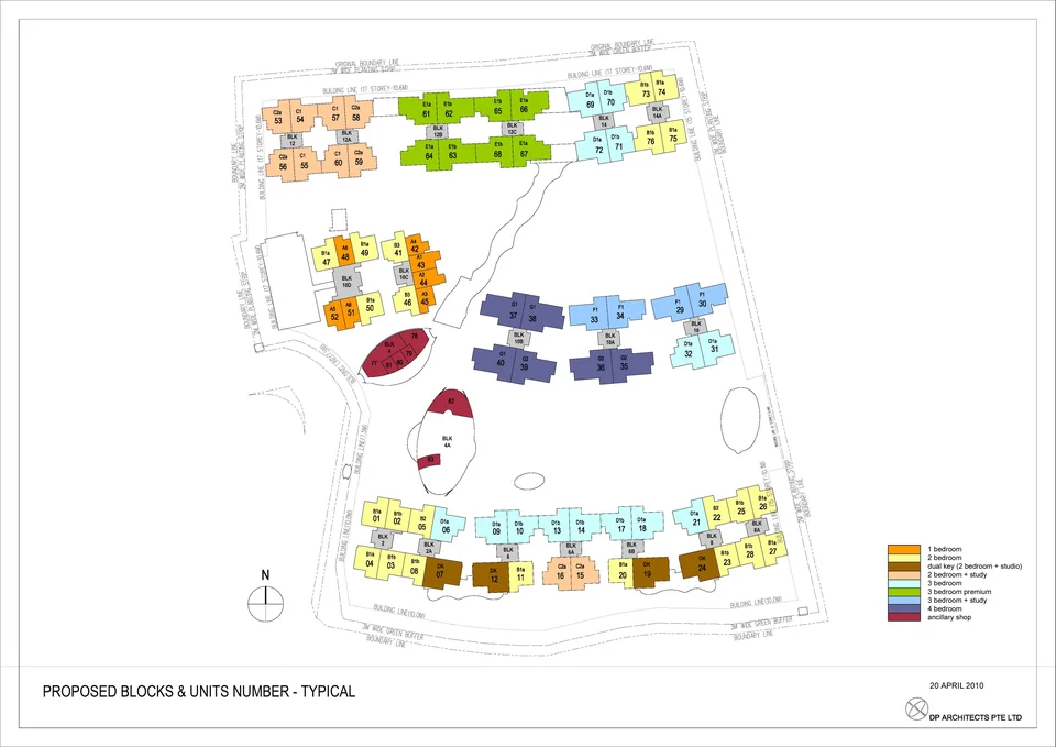 Site plan of The Minton in Singapore