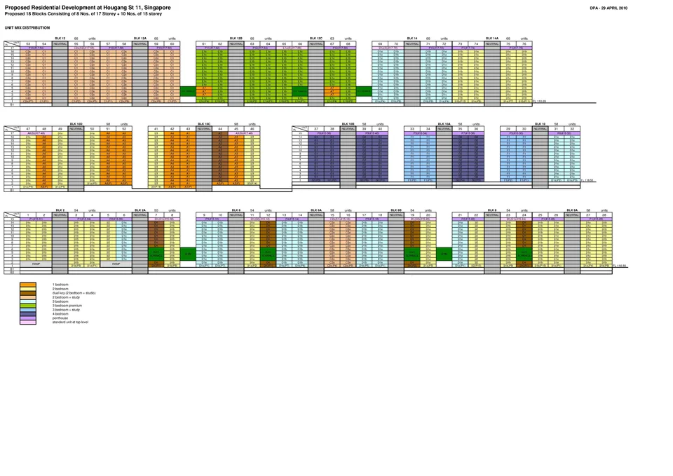 Site plan of The Minton in Singapore