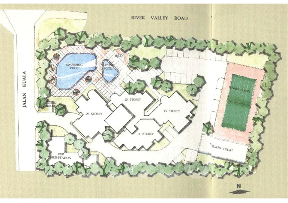 Site plan of The Morningside in Singapore