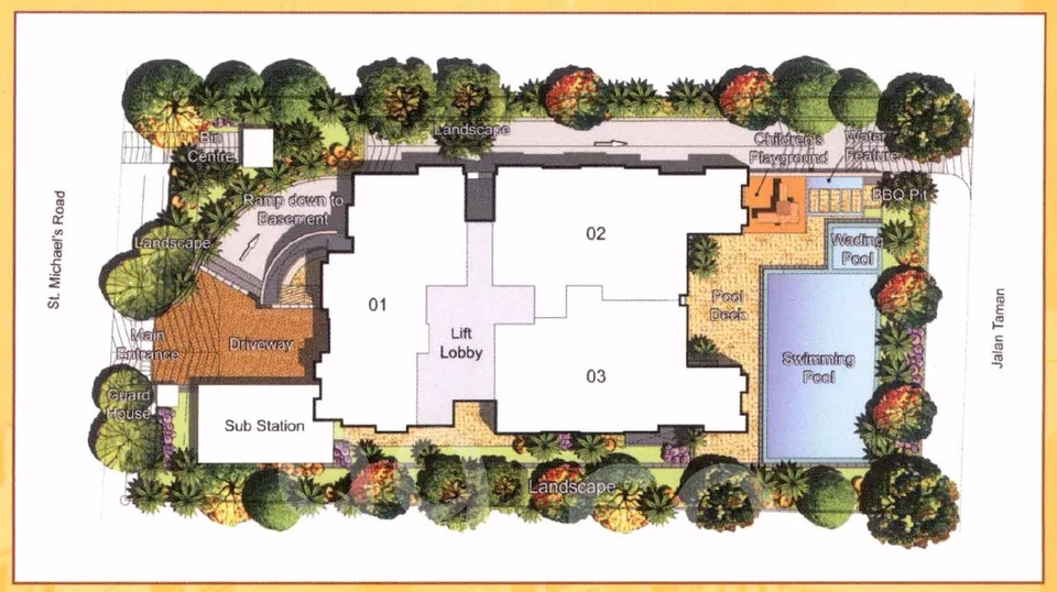 Site plan of The Mornington in Singapore