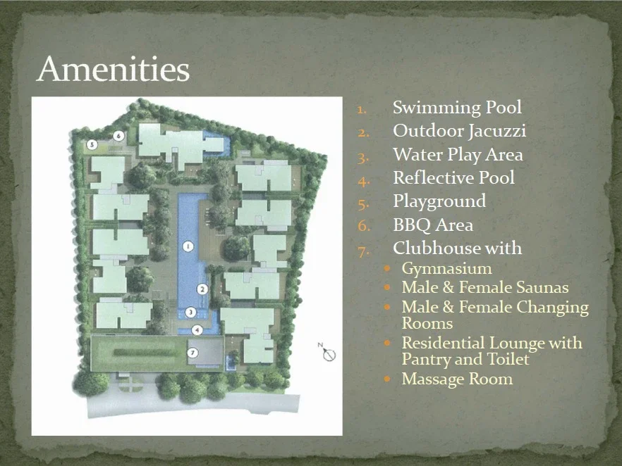 Site plan of The Nassim in Singapore
