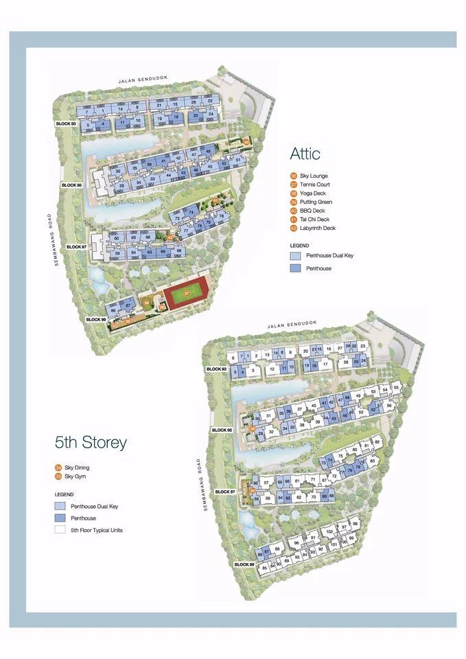 Site plan of The Nautical in Singapore