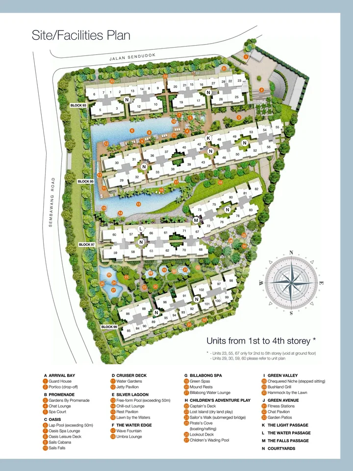 Site plan of The Nautical in Singapore
