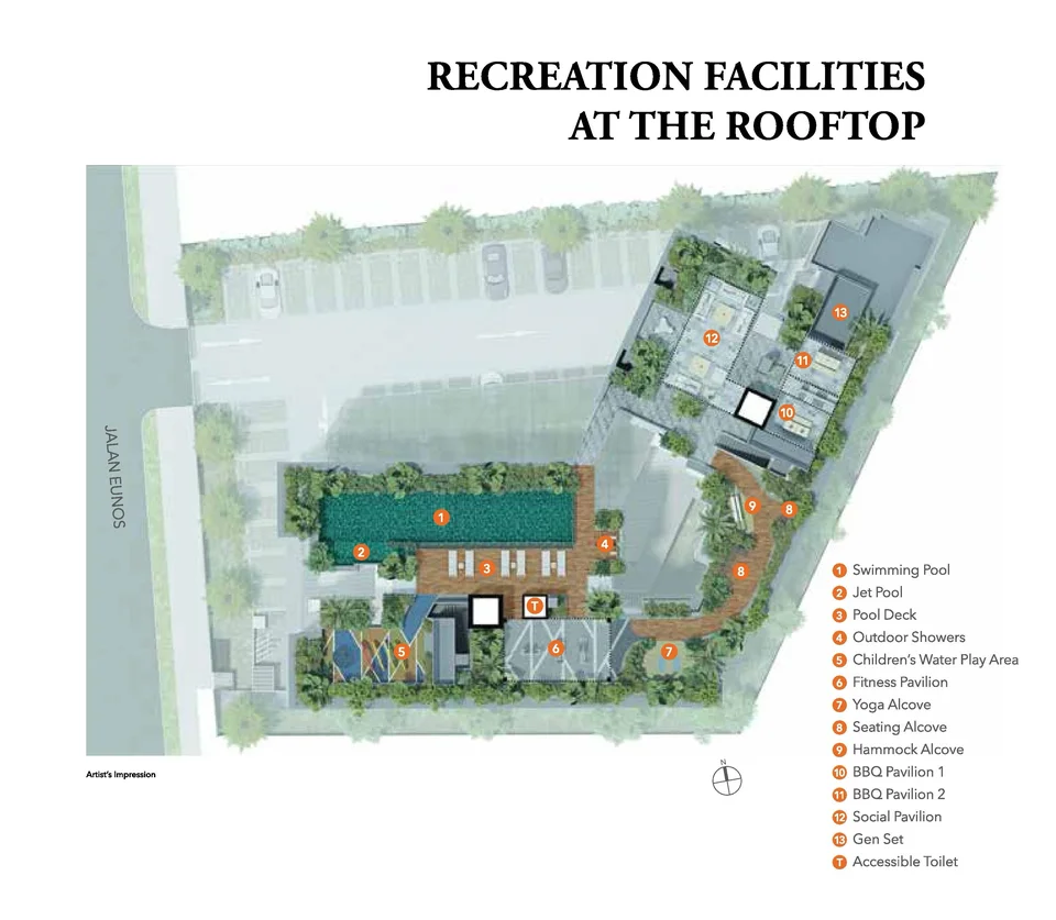 Site plan of The Navian in Singapore