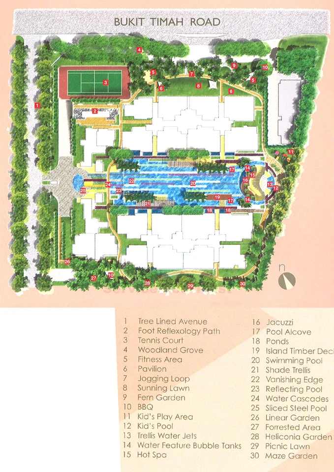 Site plan of The Nexus in Singapore