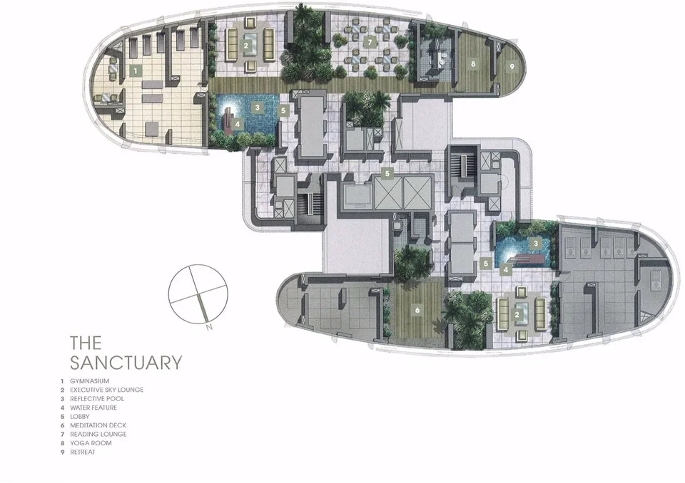 Site plan of The Orchard Residences in Singapore