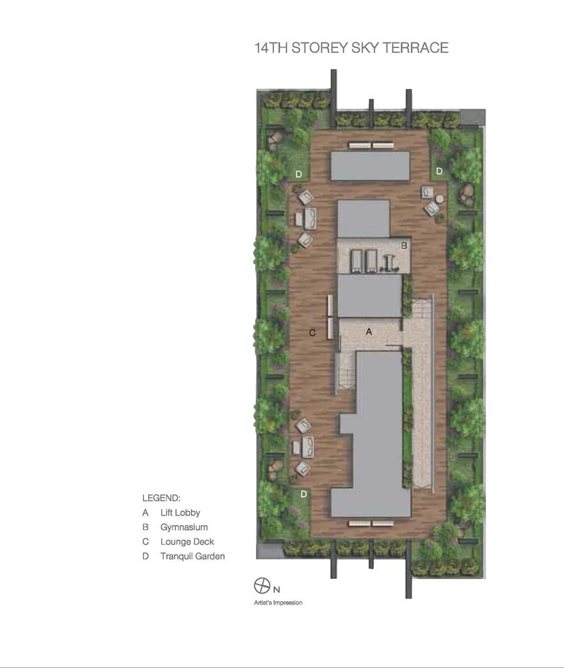 Site plan of The Peak @CAIRNHILL Ii in Singapore