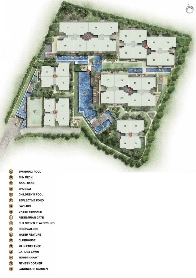 Site plan of The PEAK@BALMEG in Singapore
