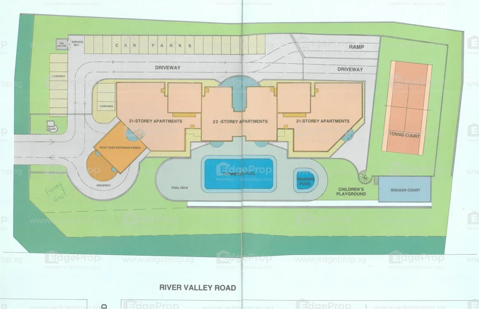 Site plan of The Regalia in Singapore