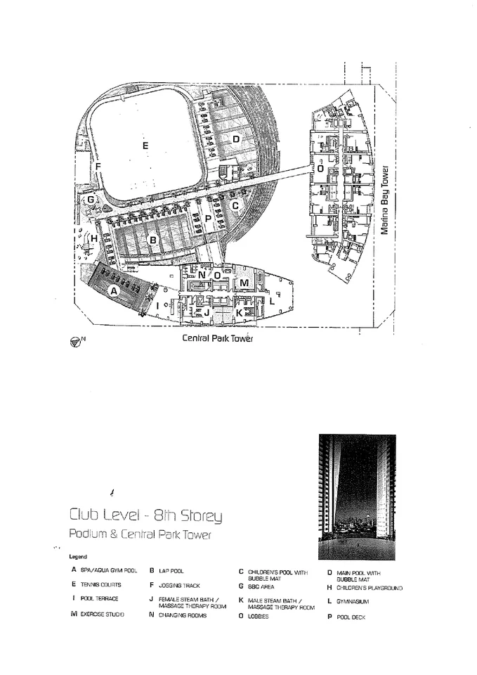 Site plan of The Sail @MARINA Bay in Singapore