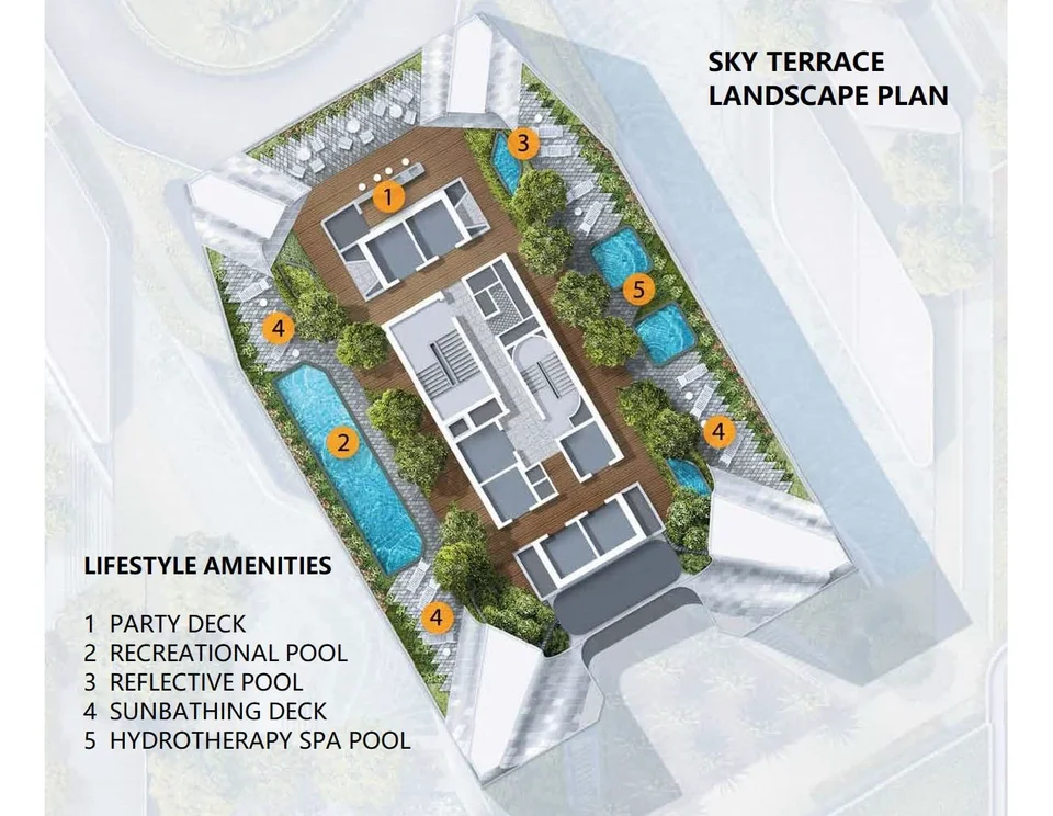 Site plan of The Scotts Tower in Singapore