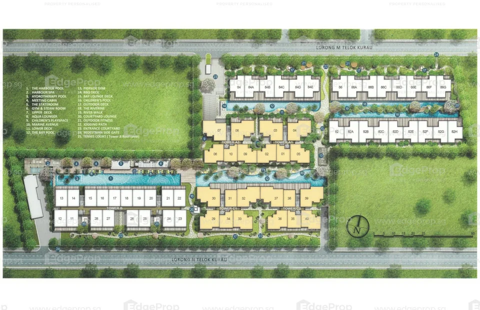 Site plan of The Seawind in Singapore