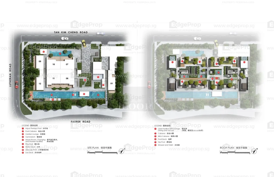 Site plan of The Siena in Singapore