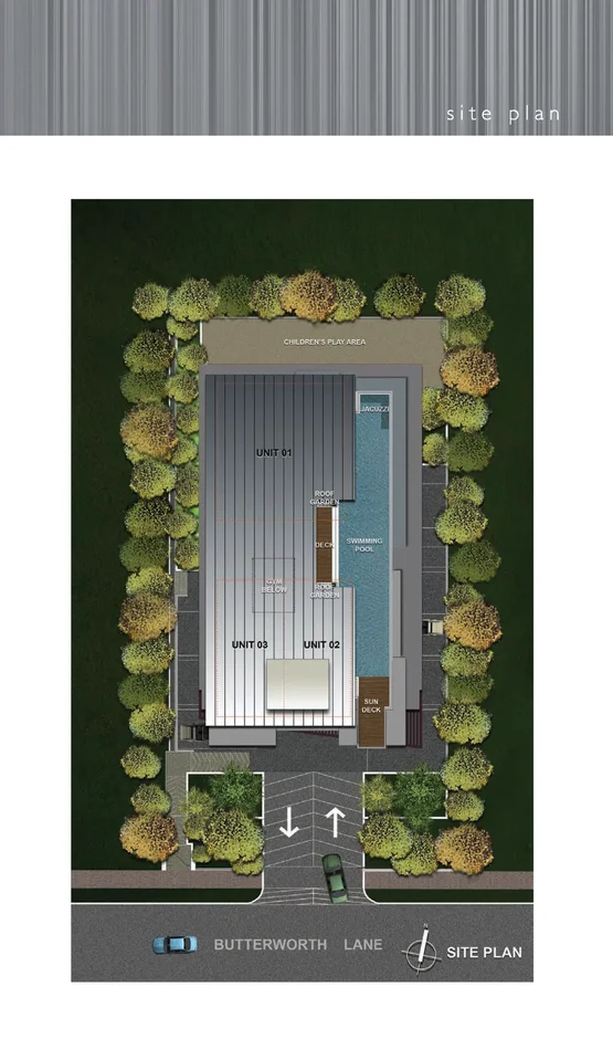Site plan of The Silver Fir in Singapore
