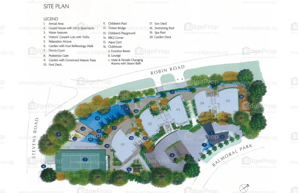 Site plan of The Solitaire in Singapore