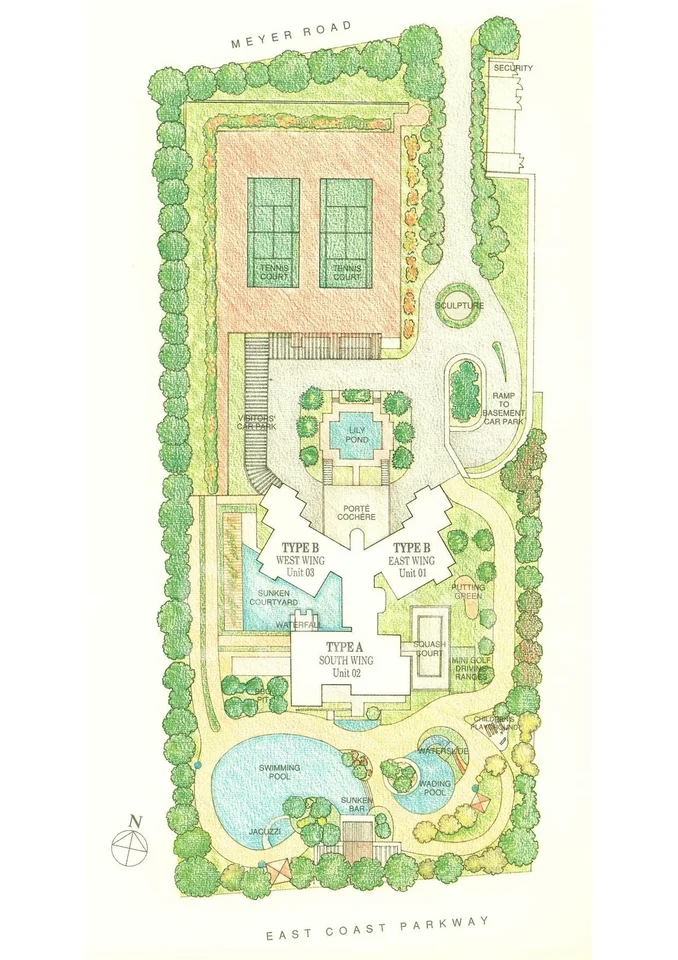 Site plan of The Sovereign in Singapore