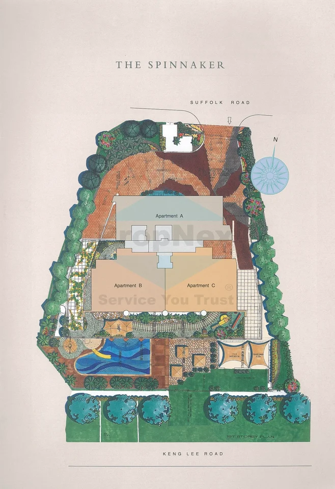 Site plan of The Spinnaker in Singapore
