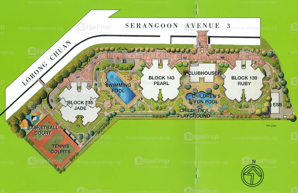 Site plan of The Springbloom in Singapore