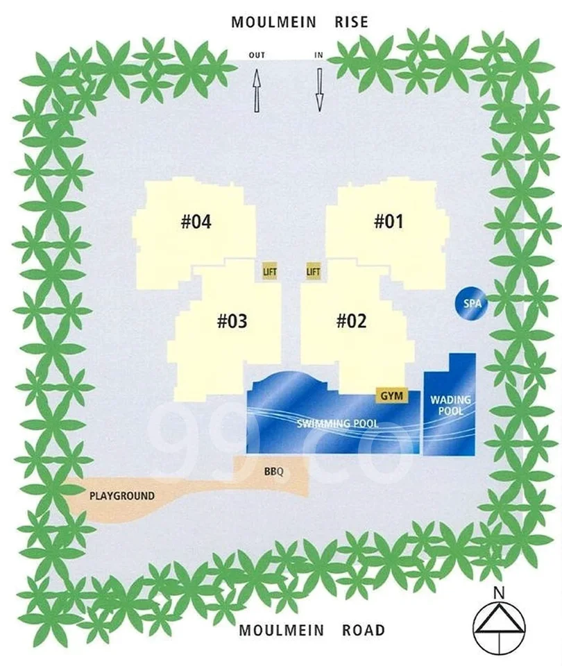 Site plan of The Springs in Singapore