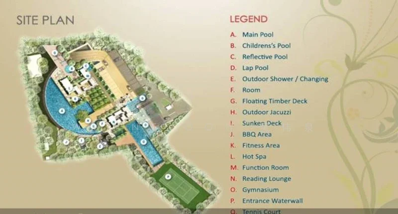 Site plan of The Suites At Central in Singapore