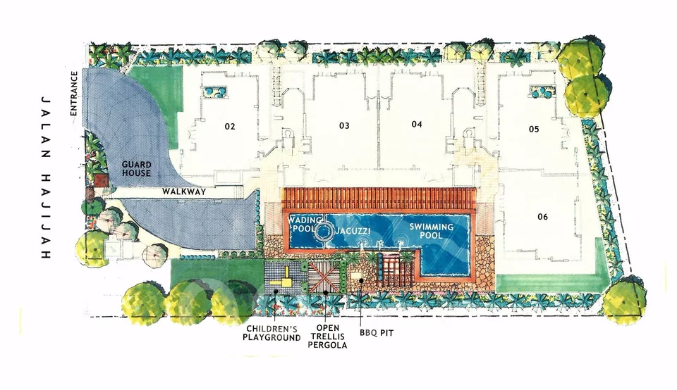 Site plan of The Taipan in Singapore