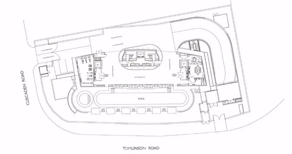 Site plan of The Tomlinson in Singapore