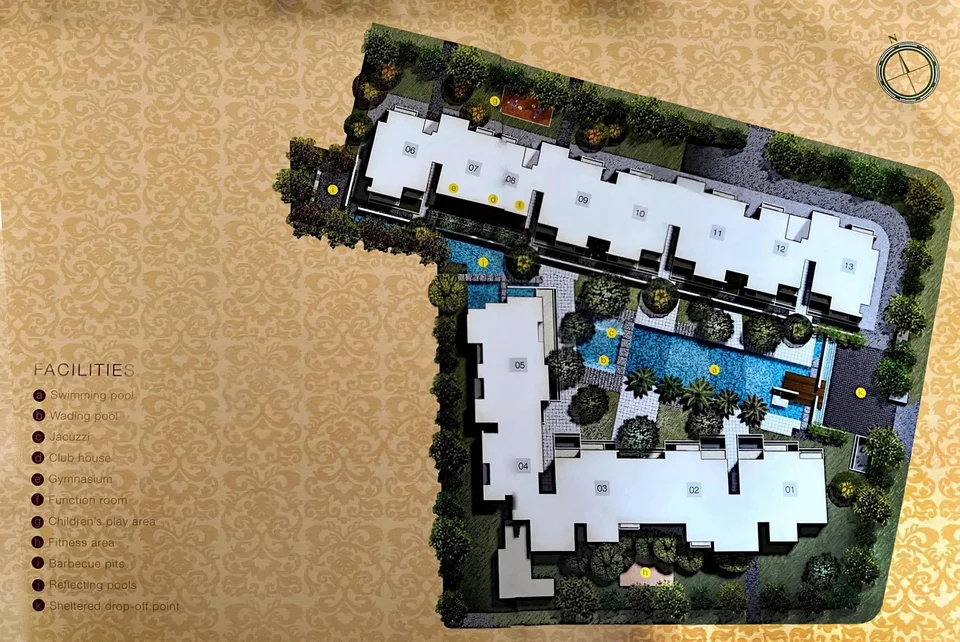 Site plan of The Tresor in Singapore