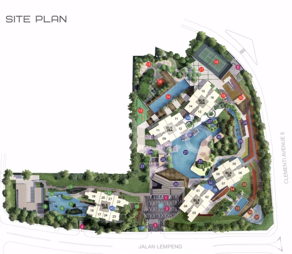 Site plan of The Trilinq in Singapore