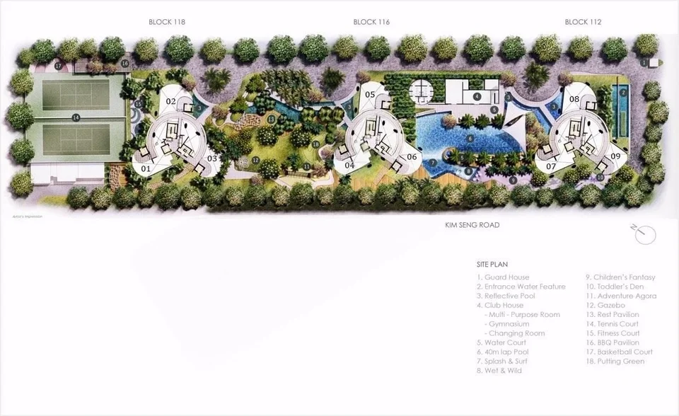Site plan of The Trillium in Singapore