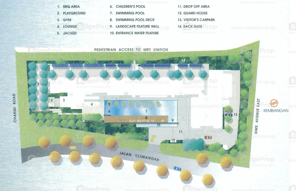 Site plan of The Trumps in Singapore