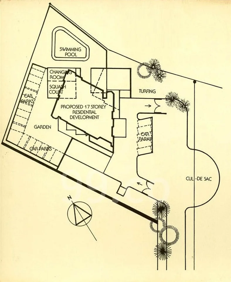 Site plan of The Vantage in Singapore