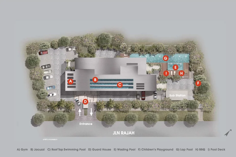 Site plan of The Verve in Singapore