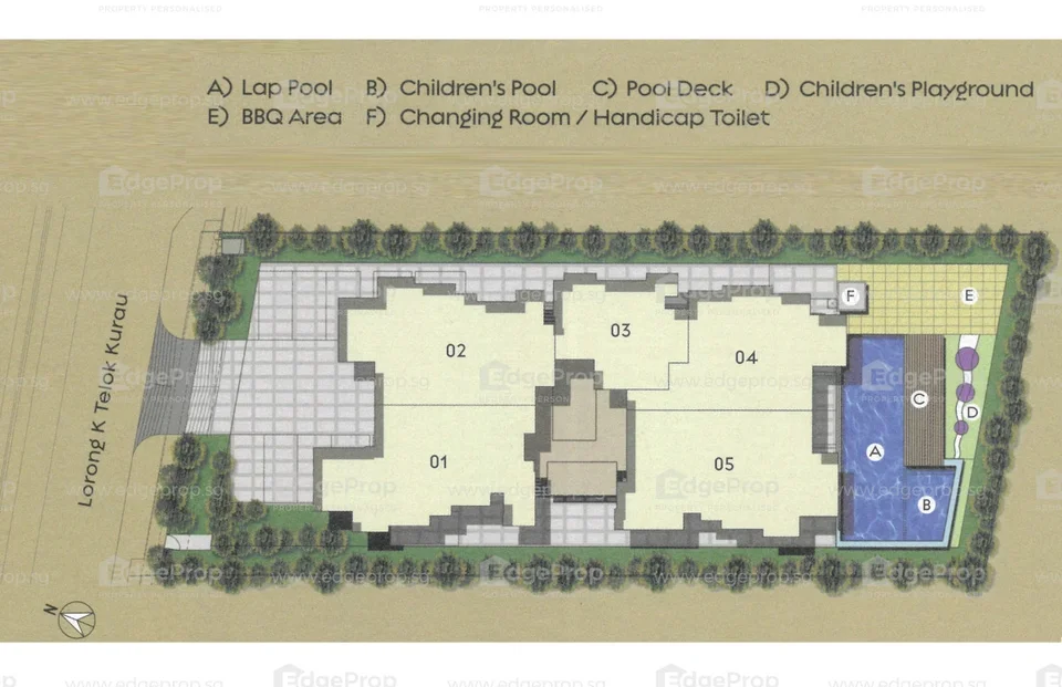 Site plan of The Vesta in Singapore