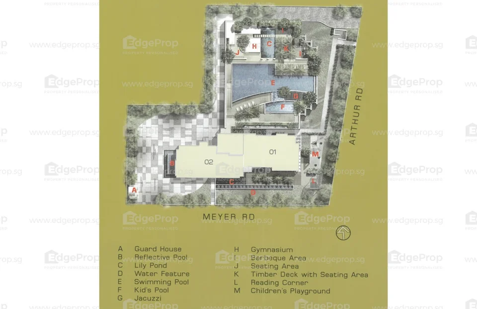 Site plan of The View @MEYER in Singapore