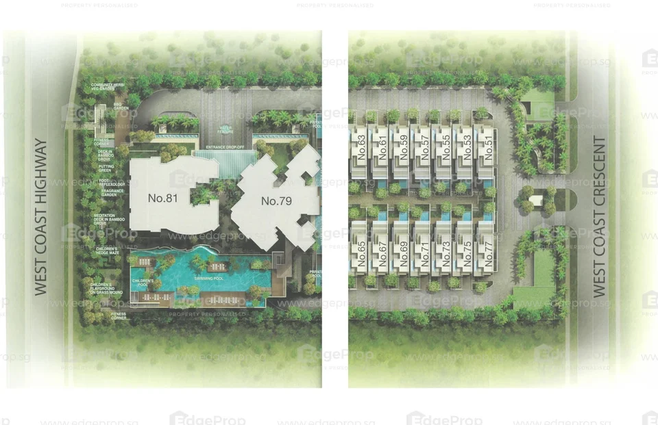 Site plan of The Vision in Singapore