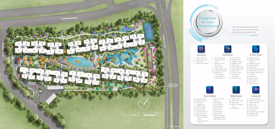 Site plan of The Visionaire in Singapore