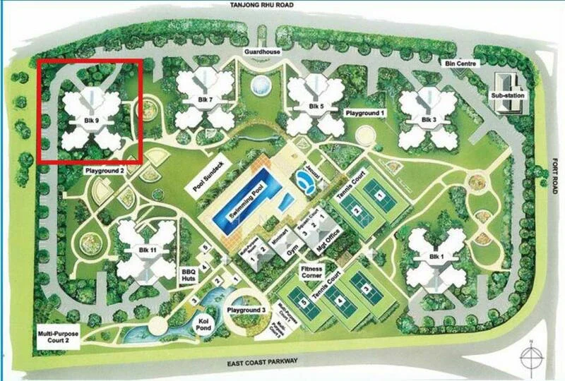 Site plan of The Waterside in Singapore