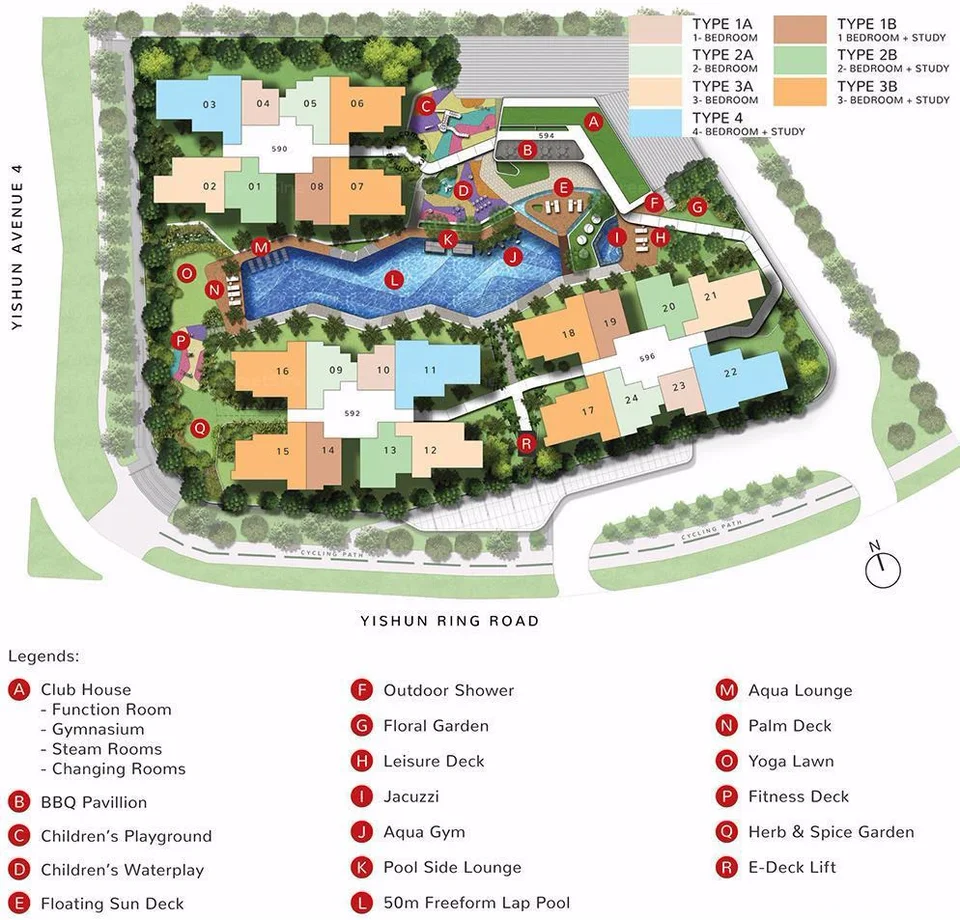 Site plan of The Wisteria in Singapore