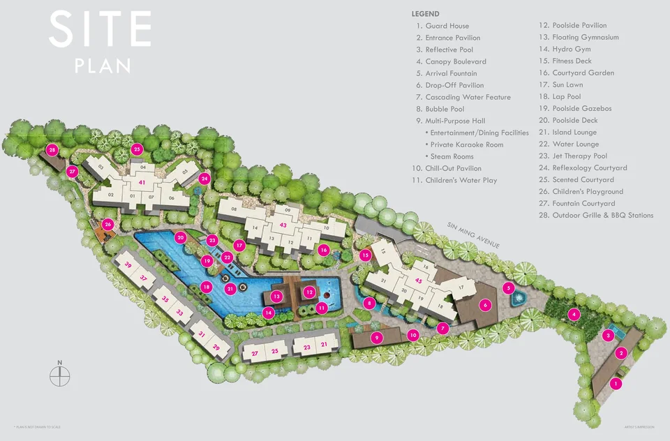 Site plan of Thomson Three in Singapore