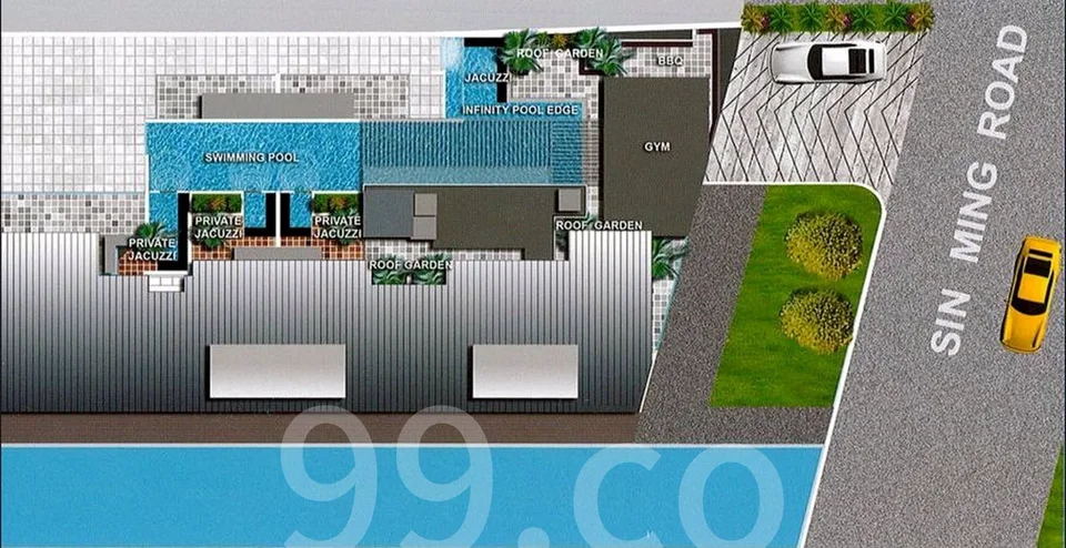 Site plan of Thomson V One in Singapore