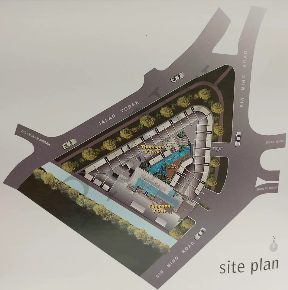 Site plan of Thomson V Two in Singapore