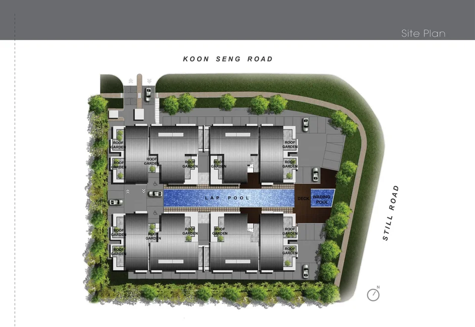 Site plan of Tivoli Grande in Singapore