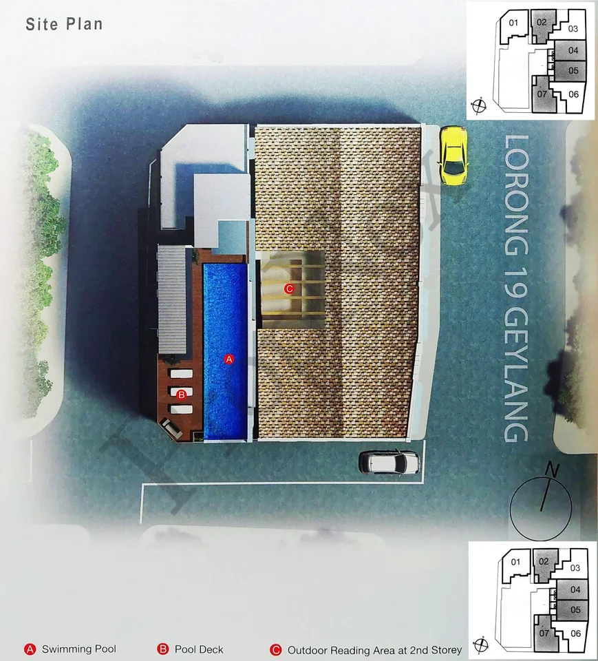 Site plan of TREASURES@G19 in Singapore