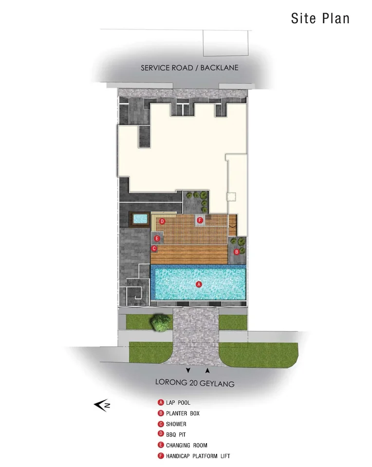 Site plan of Treasures @G20 in Singapore