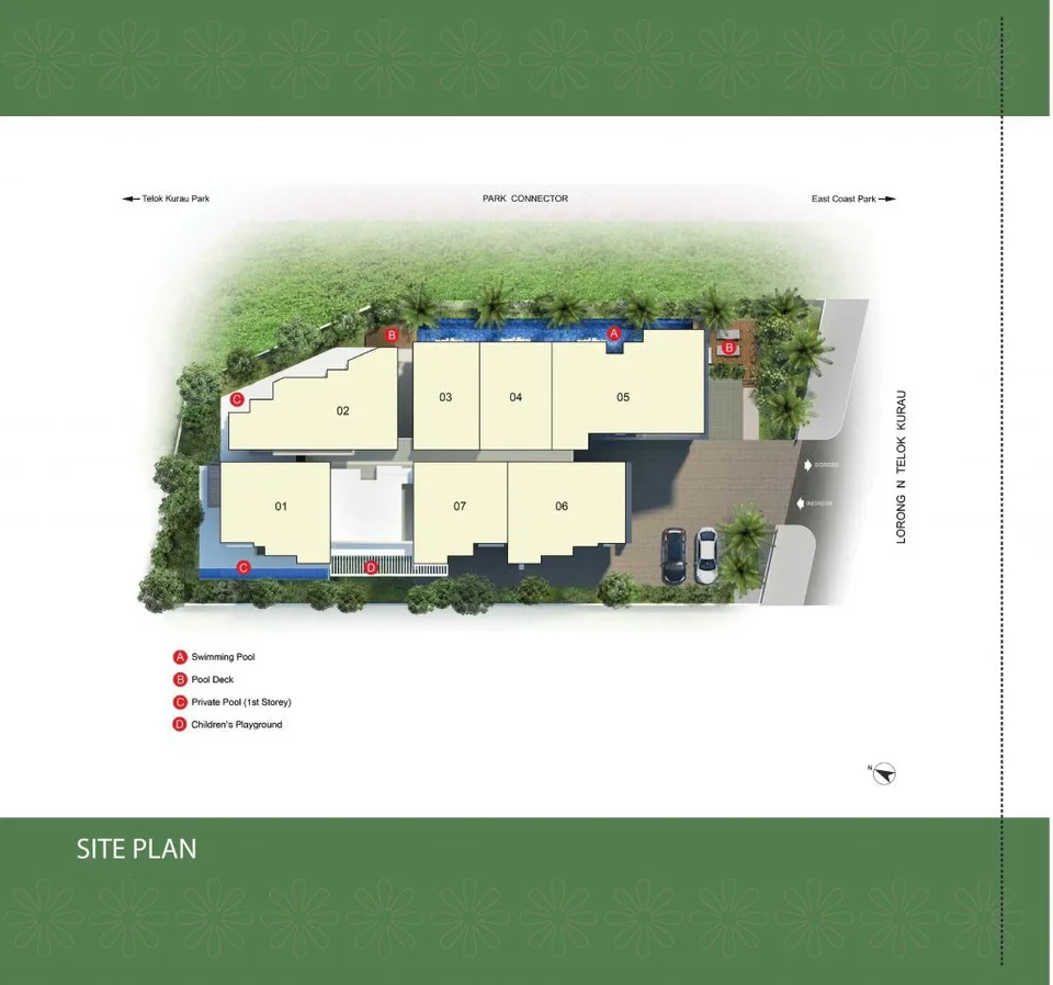 Site plan of Treescape in Singapore