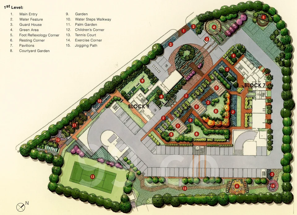Site plan of Tresalveo in Singapore