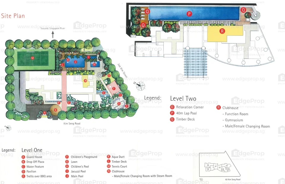 Site plan of Tribeca in Singapore